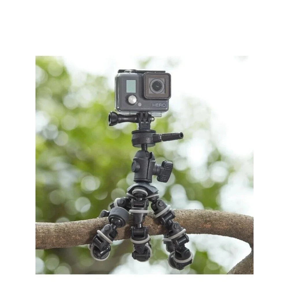 Onn Flexible Tripod Gorilla Pod 11.5” Compact Camera Smartphone Ball Head 1/4